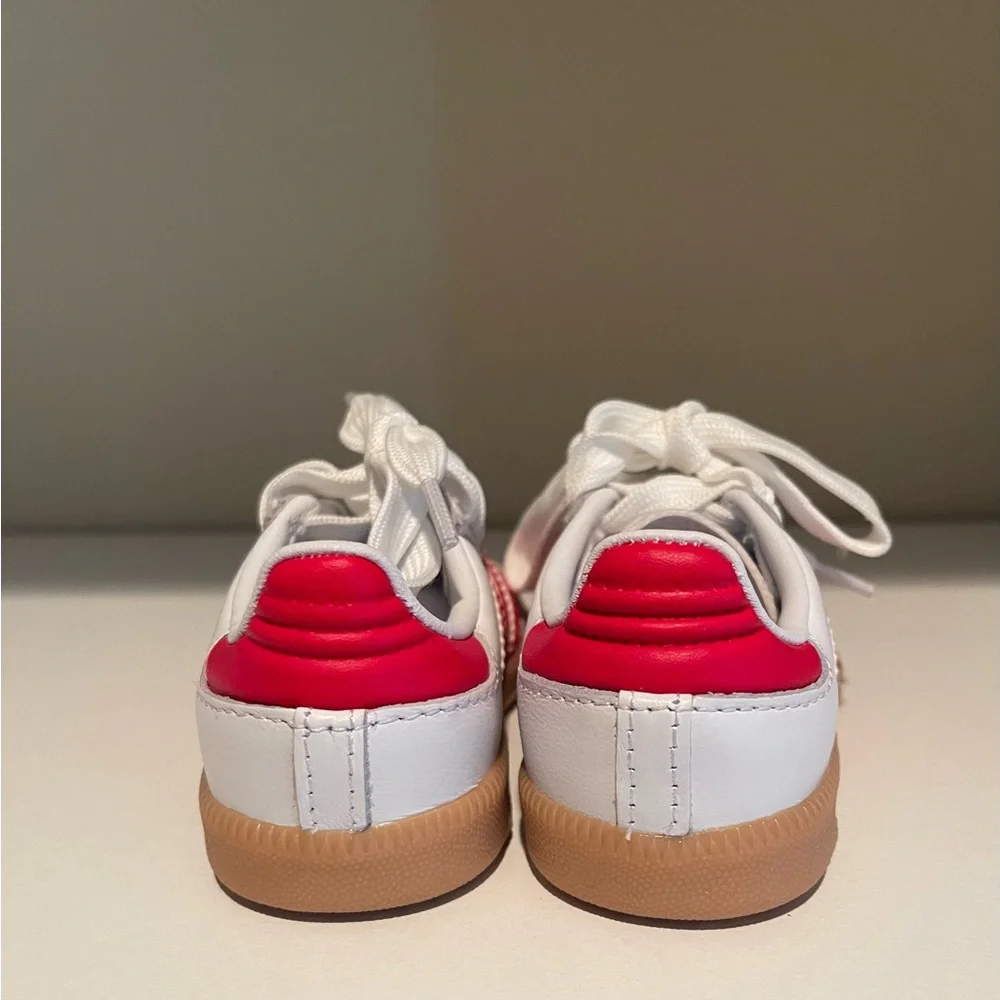 Adidas Kids Samba Red and White Sneakers